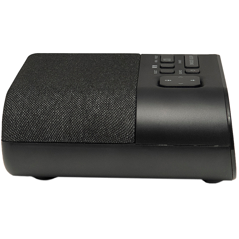 GVCR03BK Roma Alarm Clock Radio with DAB+/FM Radio│Sleep Mode│Black│