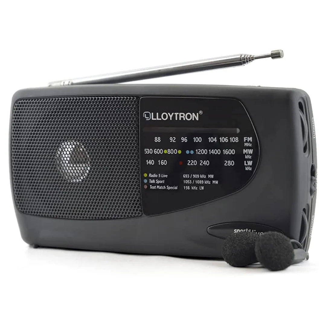 Lloytron 3 Band 'Sports' Personal Radio with Earphones