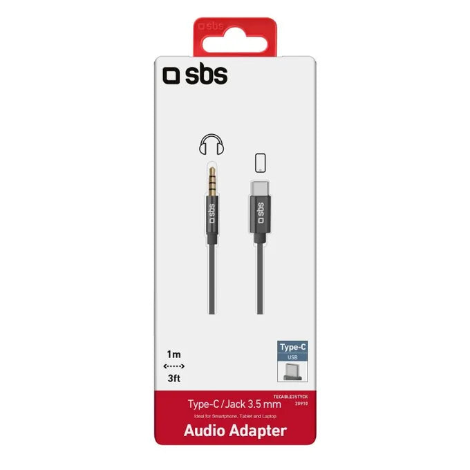 SBS - Adapter USB-C / 3.5mm Jack, black