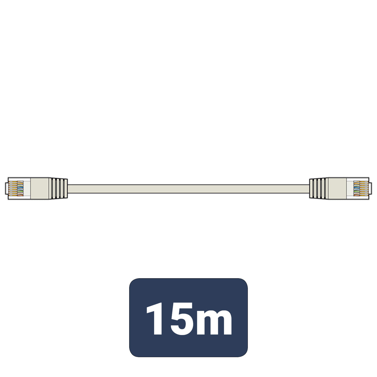 Cat5e UTP RJ45 Network Patch Lead 15m