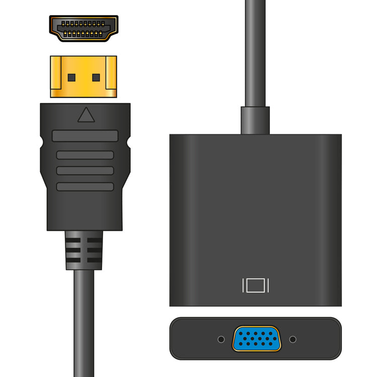 Adaptor Lead HDMI Plug to VGA Socket