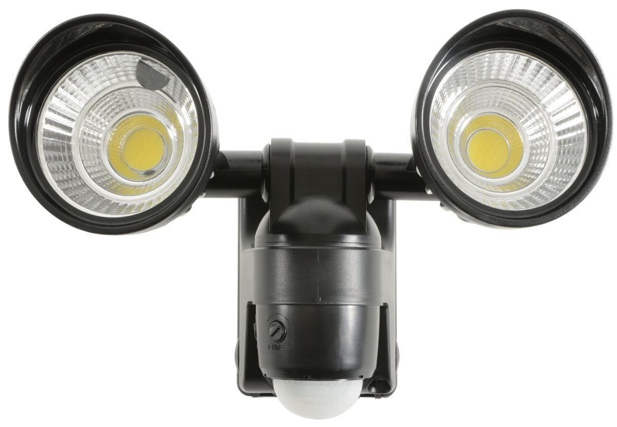 Battery Powered Motion Sensor Twin LED Floodlight