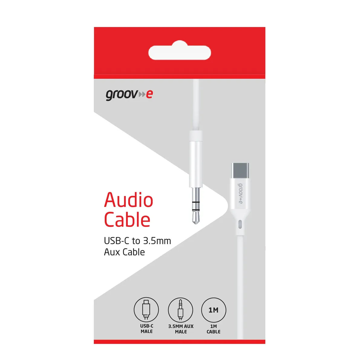 1m USB-C to Male AUX Cable