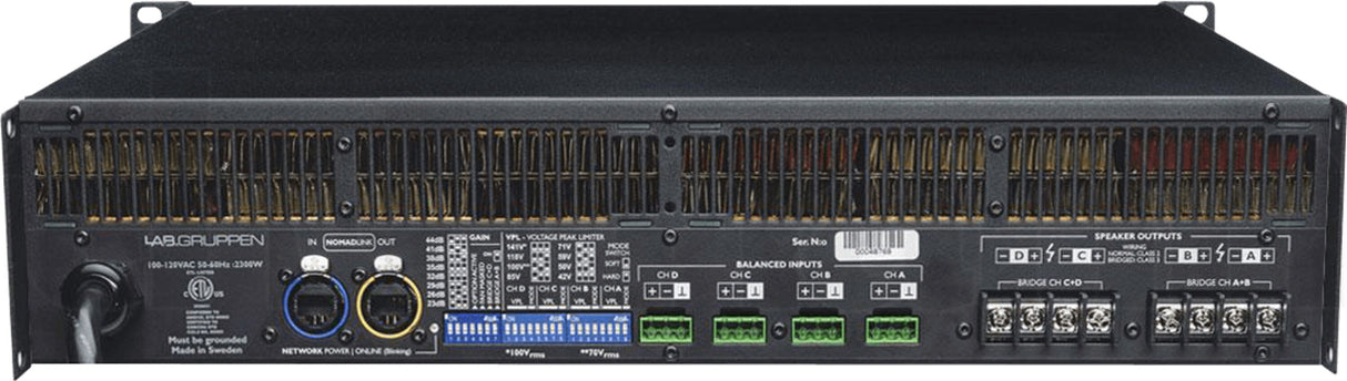 C68:4 - 4 Channel Installation Amplifier