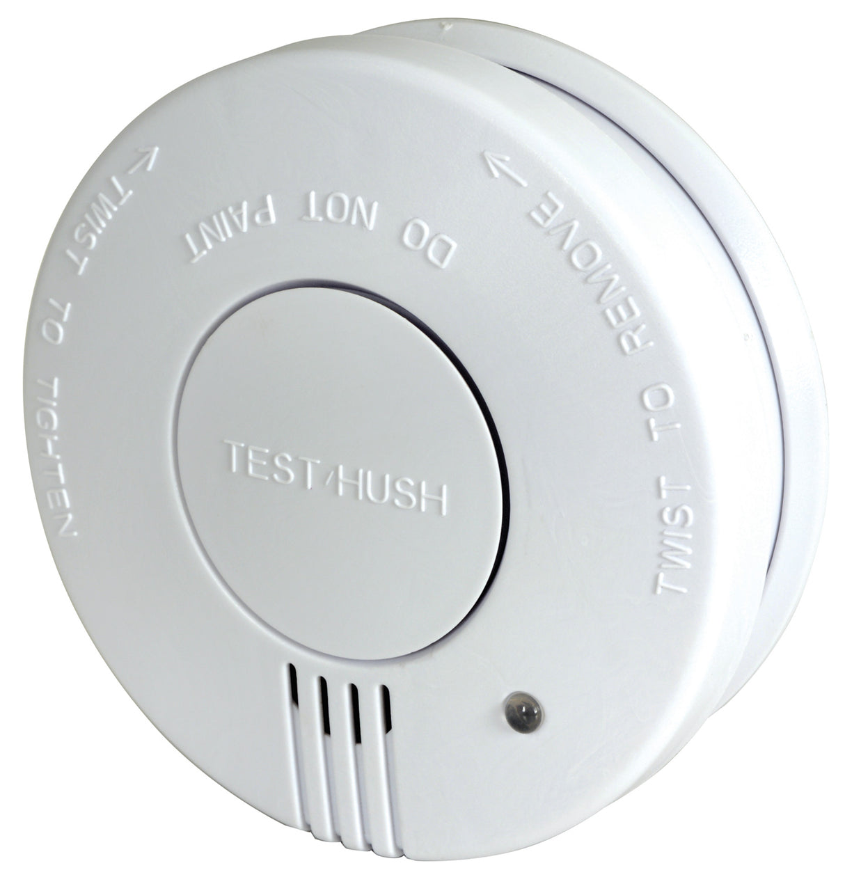 Photoelectric Smoke Detector with Hush Feature