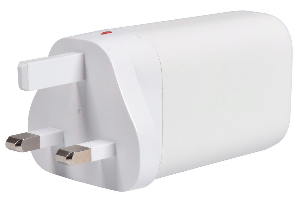 65W GaN USB A & 2xC UK/US/EU Charger