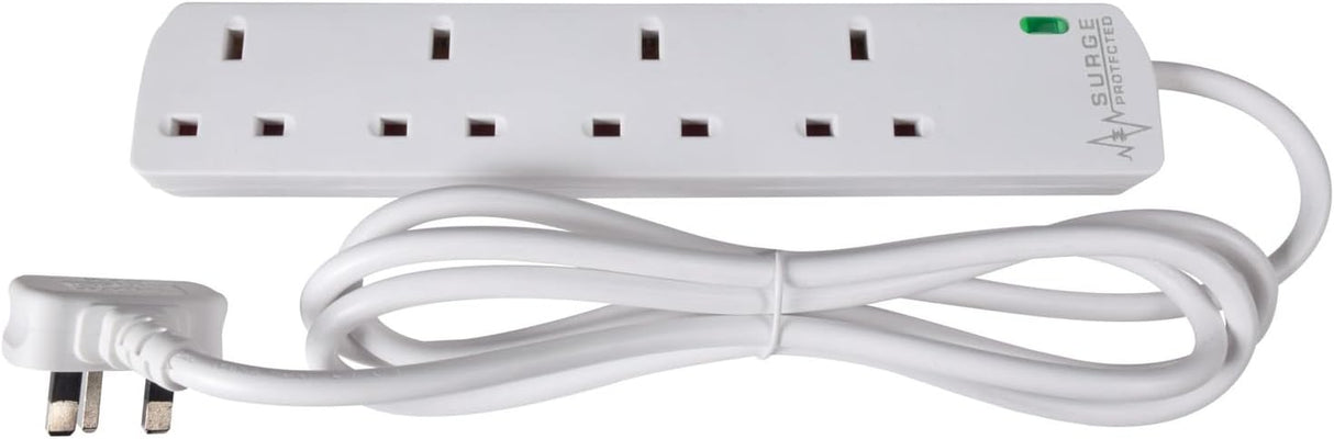 4 Gang UK Extension Lead (2m)