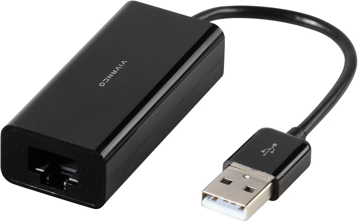 VIVANCO USB 2.0 RJ45 Network Adapter for Windows and MAC