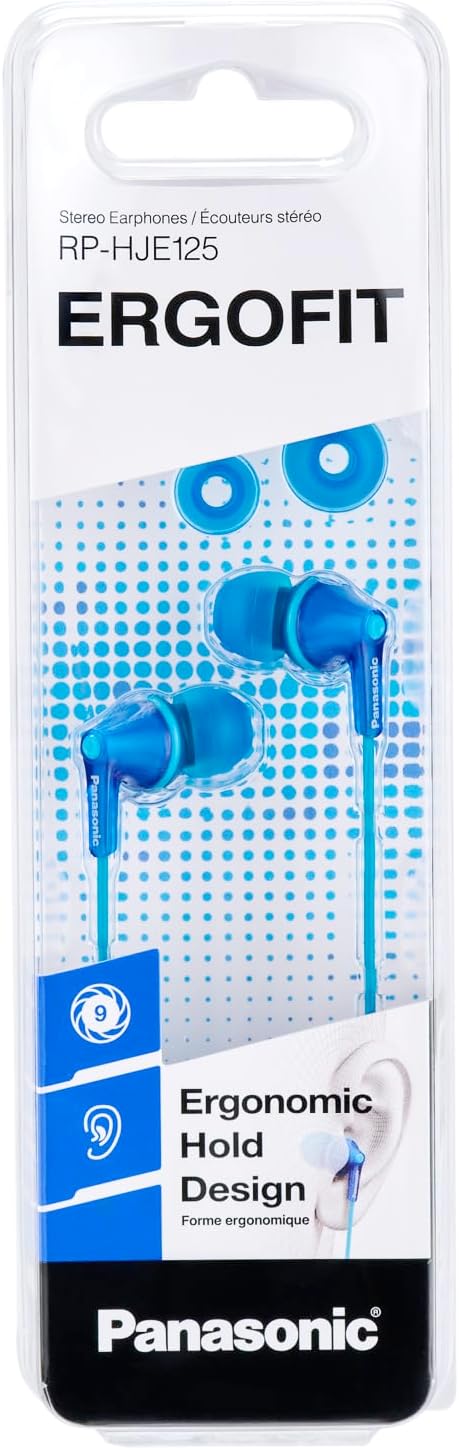 Panasonic RP-HJE125E-A ErgoFit Wired Earphones
