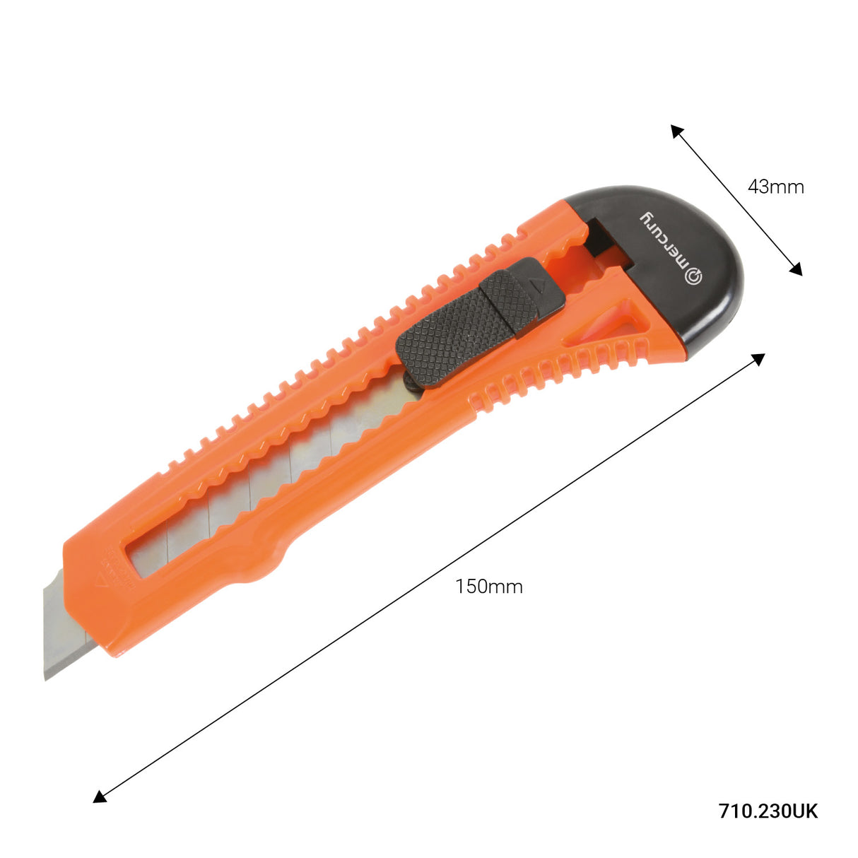 Retractable Craft Knife with Snap-Off Blade