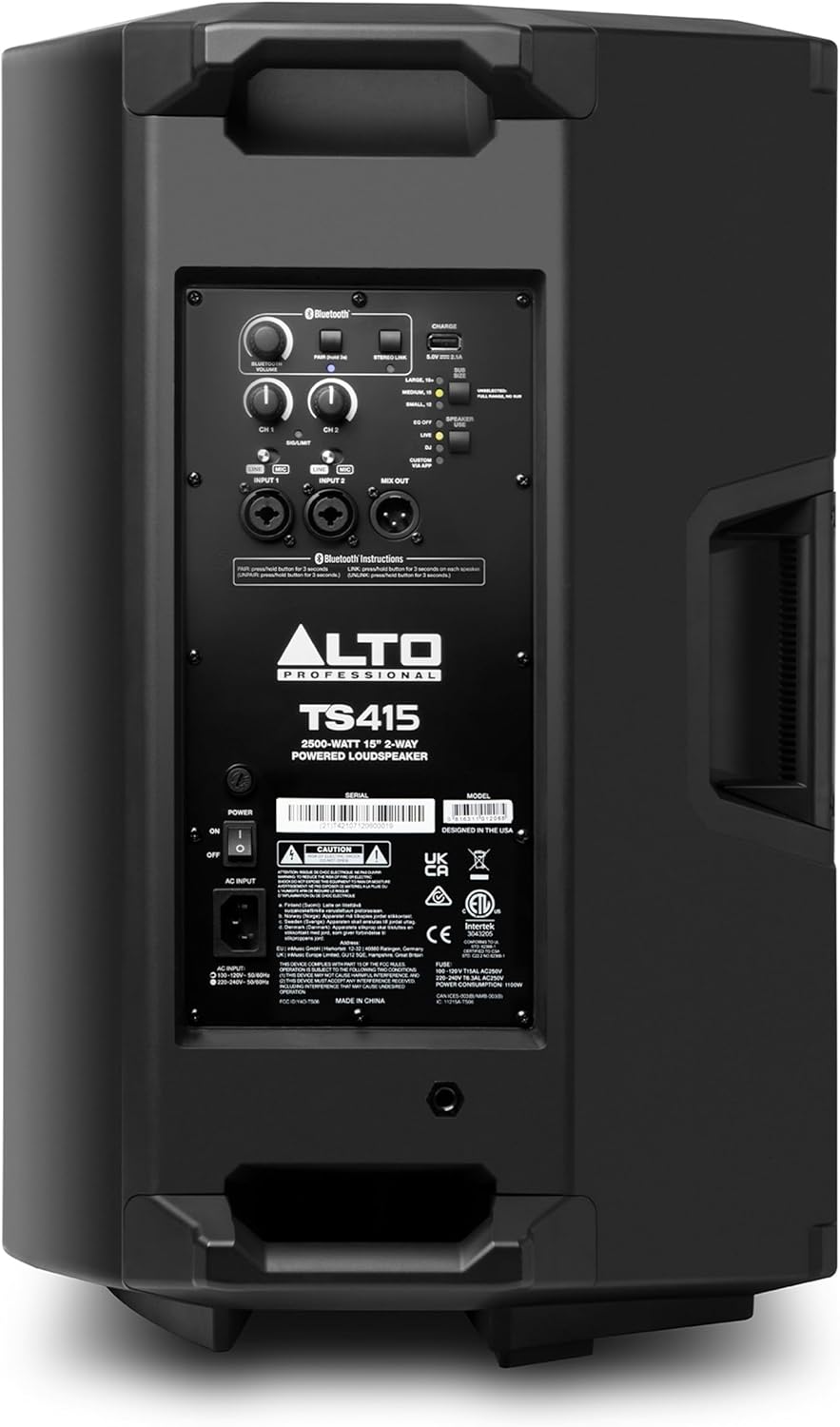 ALTO TS415 ACTIVE 15" PA SPEAKER 2000W PEAK WITH DSP & BLUETOOTH