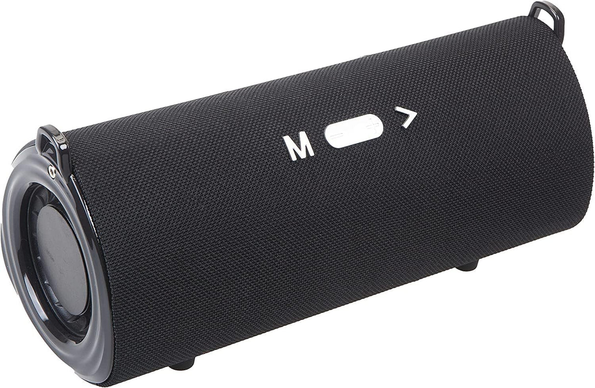 Extra Bass Fabric Tube Bluetooth Speaker With Shoulder Strap