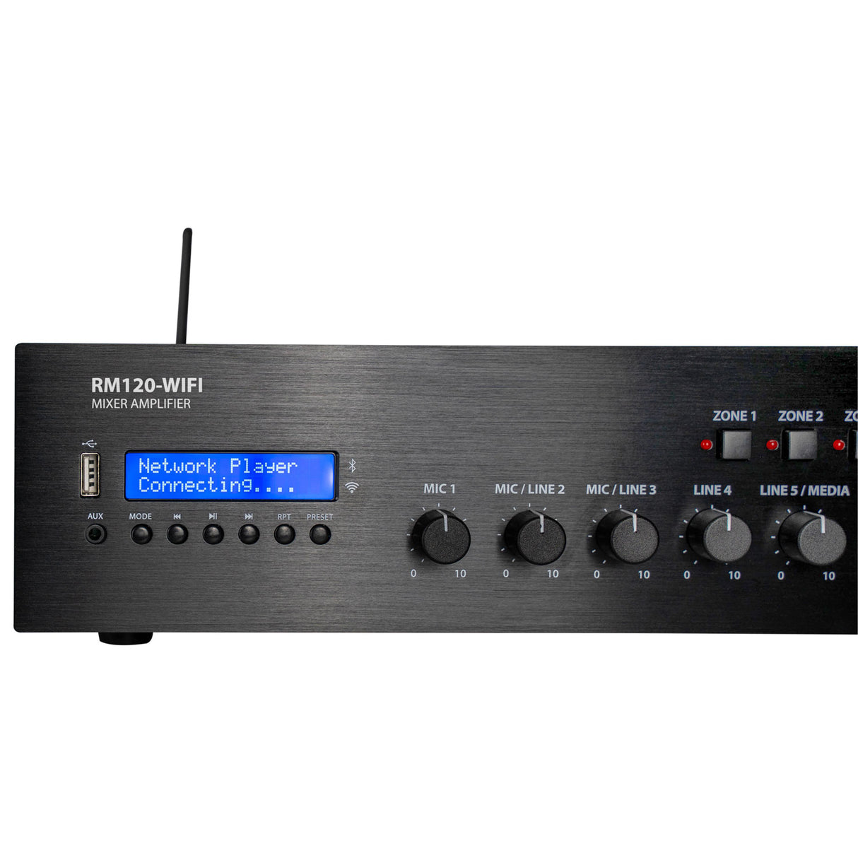 RM-series 100V Mixer-Amplifier with WiFi 120W