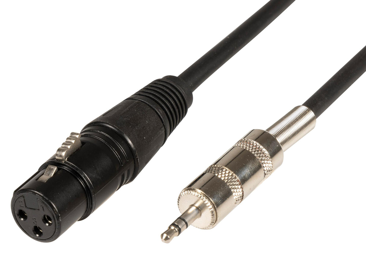 Classic Audio Leads XLR Female - 3.5mm TRS Jack Plug 0.5M