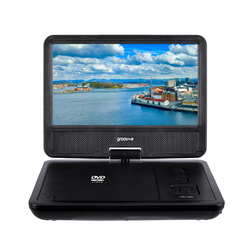 7 inch Portable DVD Player with Swivel Screen - Black