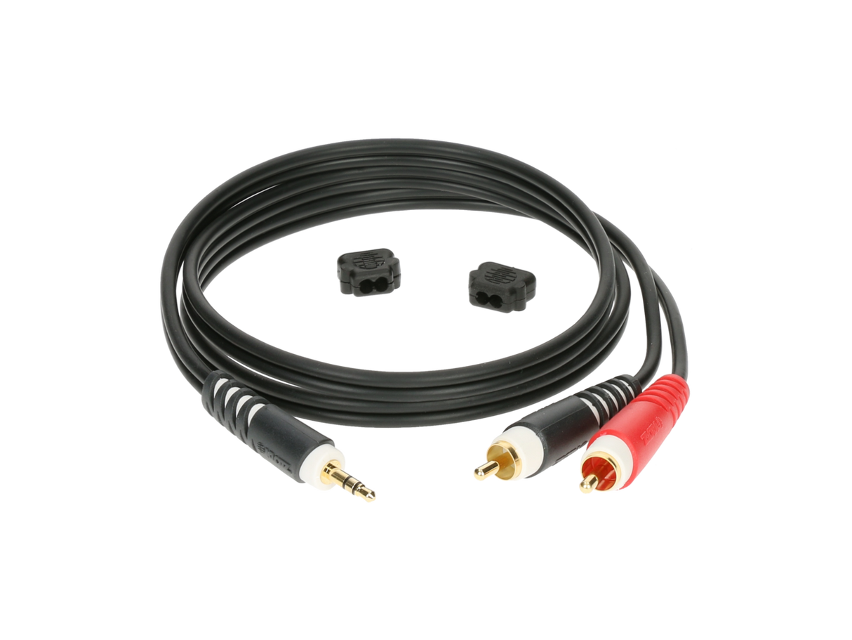 Y cable - lightweight TRS 3.5 mm - 2x RCA 1M