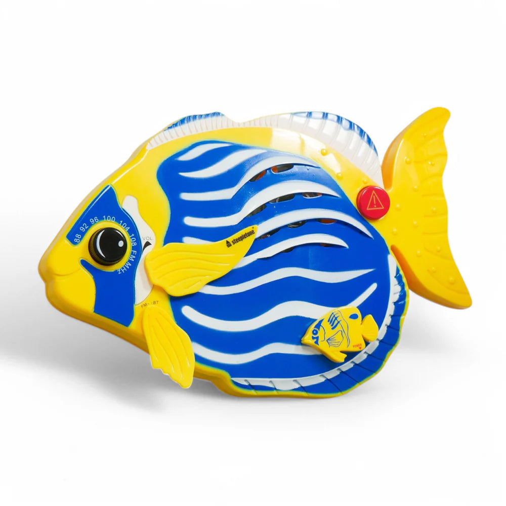 Fish Shower Radio & Bluetooth Speaker Yellow & Blue