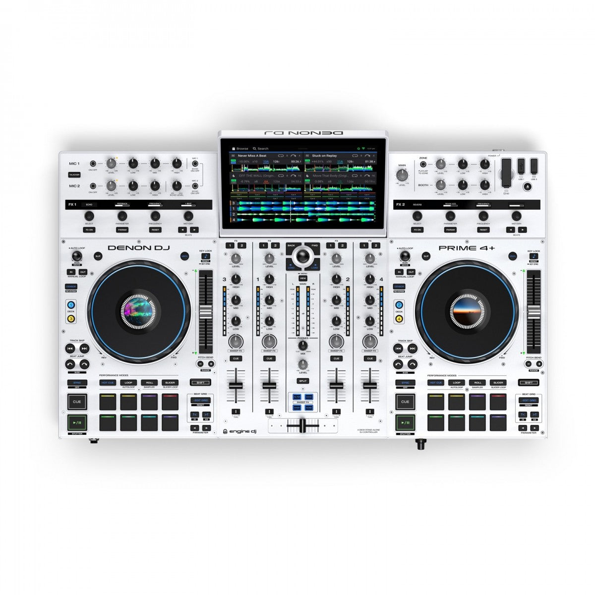 Prime 4+ White edition DJ Controller