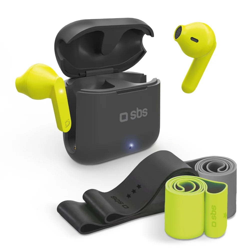 SBS TWS wireless earphones and elastic bands