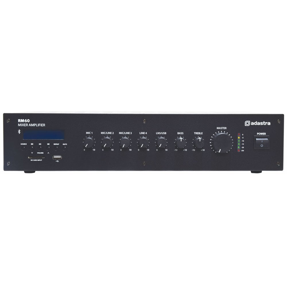 Adastra RM60 100V Line Amp Mixer