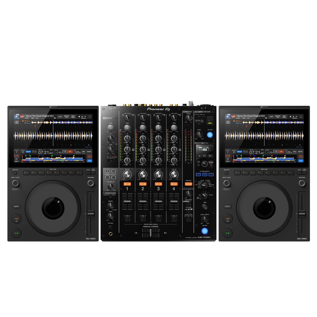 Alpha Theta CDJ-1500X & DJM-750MK2 Package