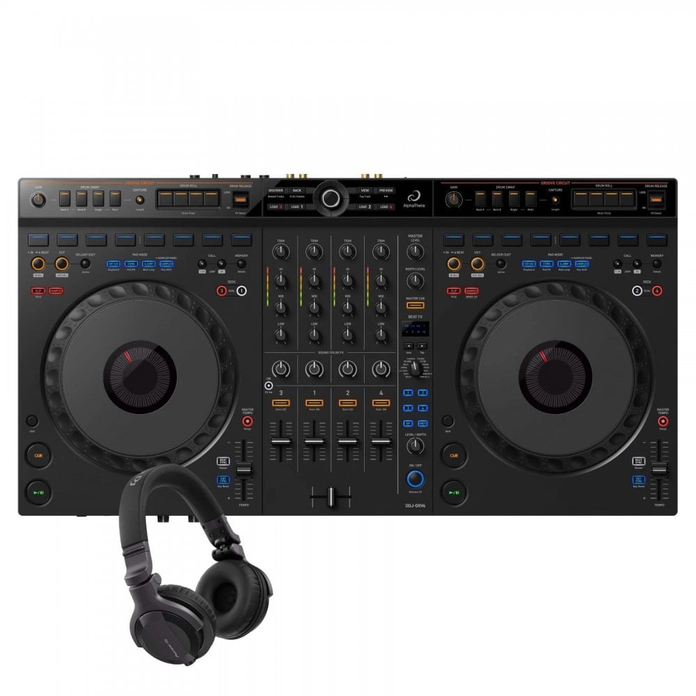 AlphaTheta DDJ-GRV6 & HDJ-CUE1 Pack