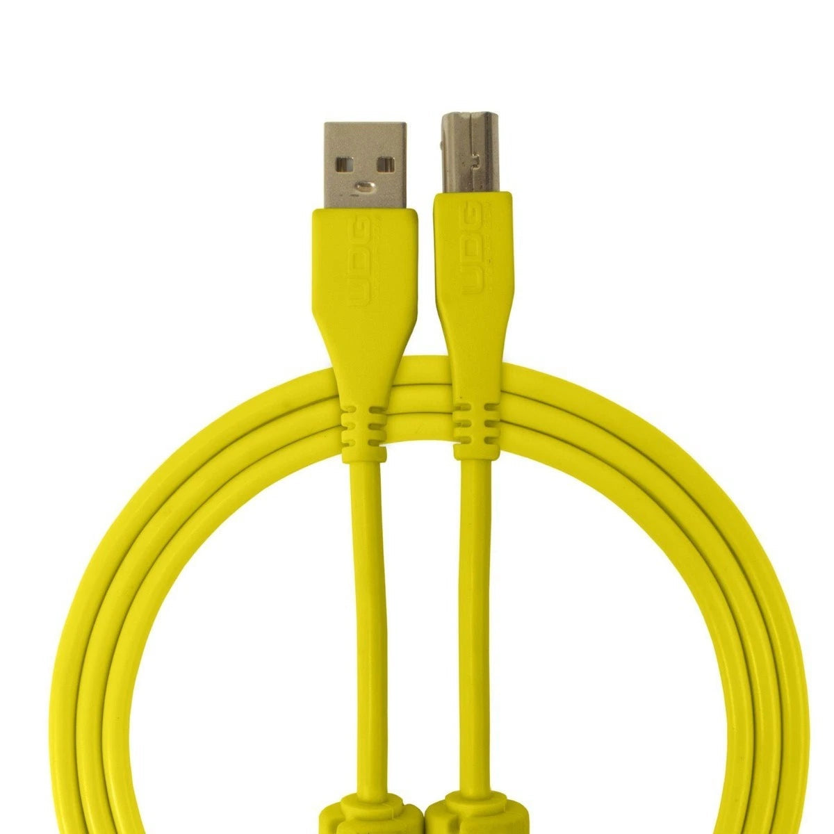 DJ TechTools Chroma Cables: Audio Optimized 1.5M USB-A to USB-B Cable with 56K Resistor (Yellow), 1.5m)
