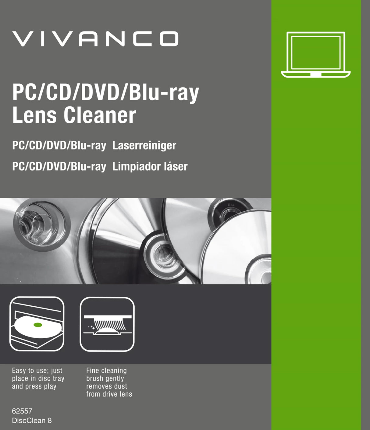 PC/CD/DVD/Blu-Ray Lens Cleaner
