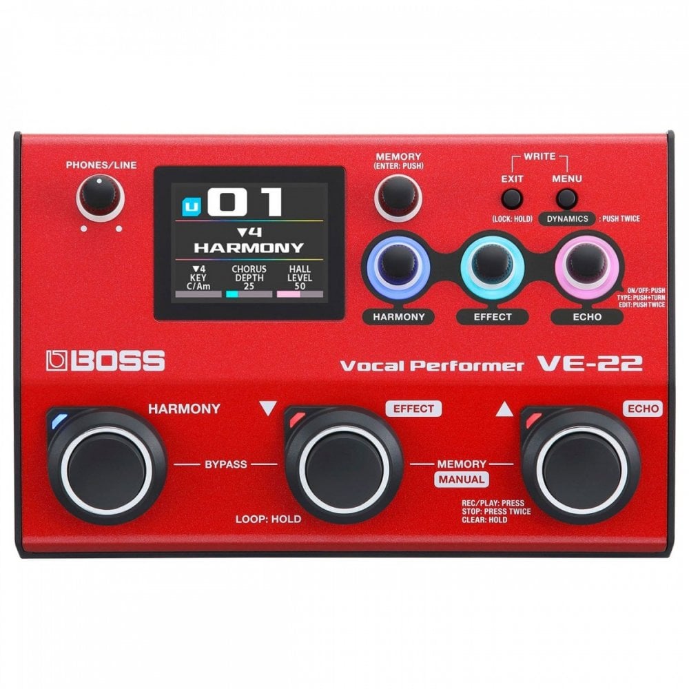 Boss VE-22 Vocal Performer Vocal Effects Processor