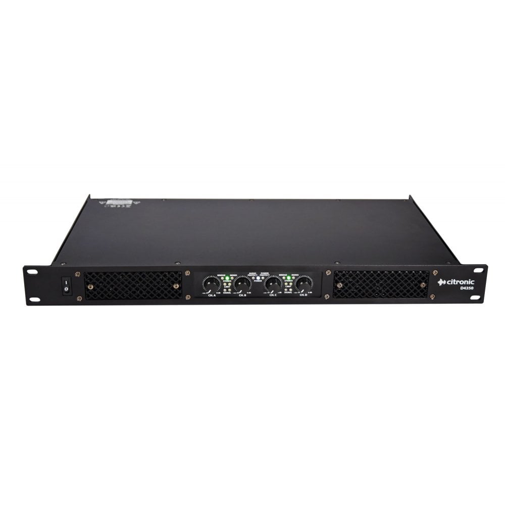 D4350 4 x 350W Quad Power Amplifier