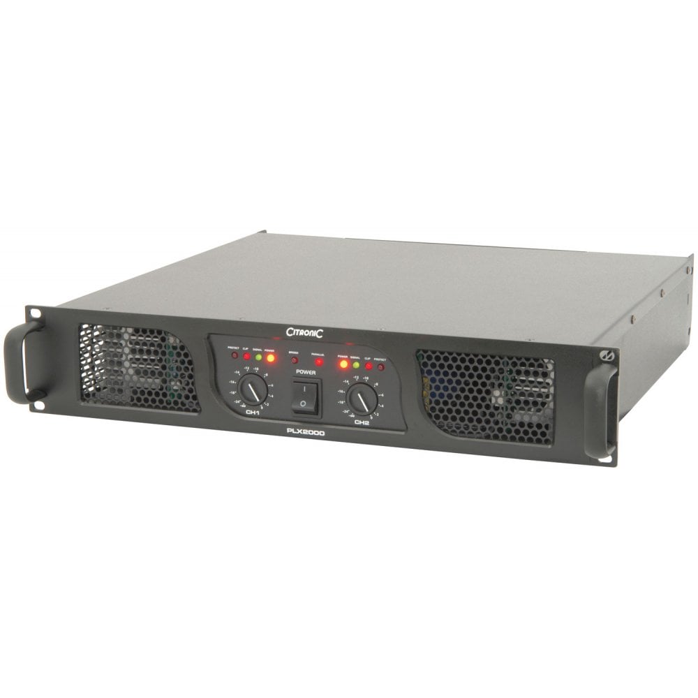 PLX2000 2 x 1000Wrms 2 ohms Powered Amplifier
