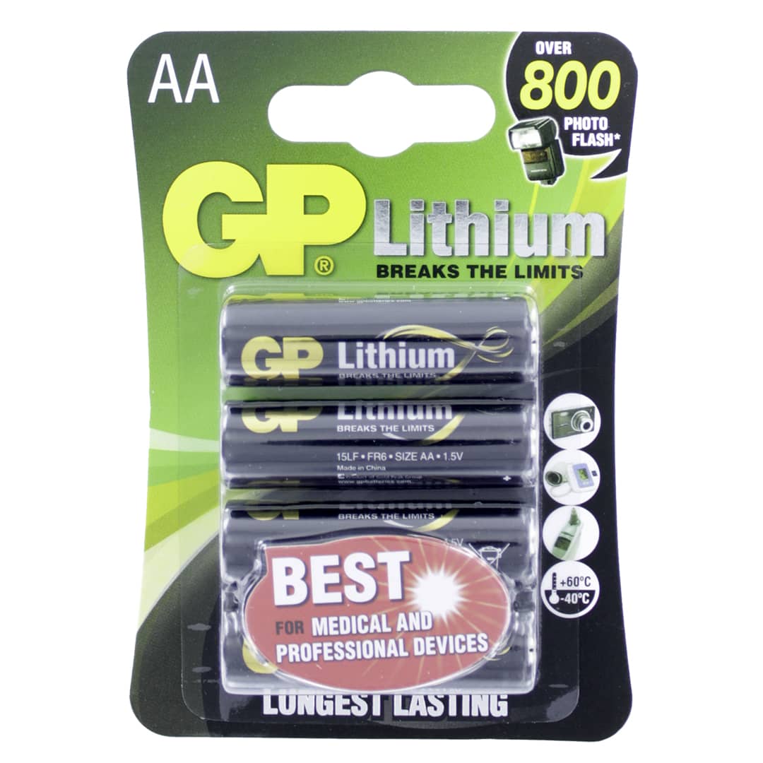 Lithium Battery AA 4 Pack