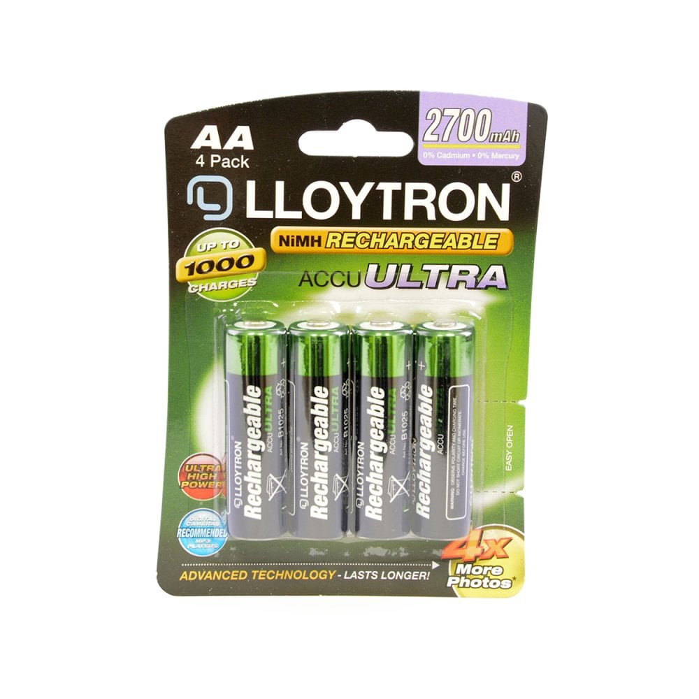 GP ReCyko+ NiMH AA Rechargeable Batteries (Pack of 4)