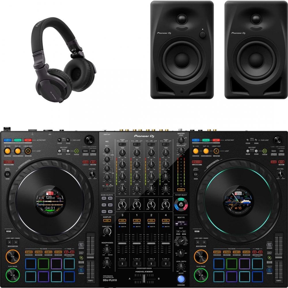 Pioneer DDJ FLX10 & DM50D BUNDLE KIT