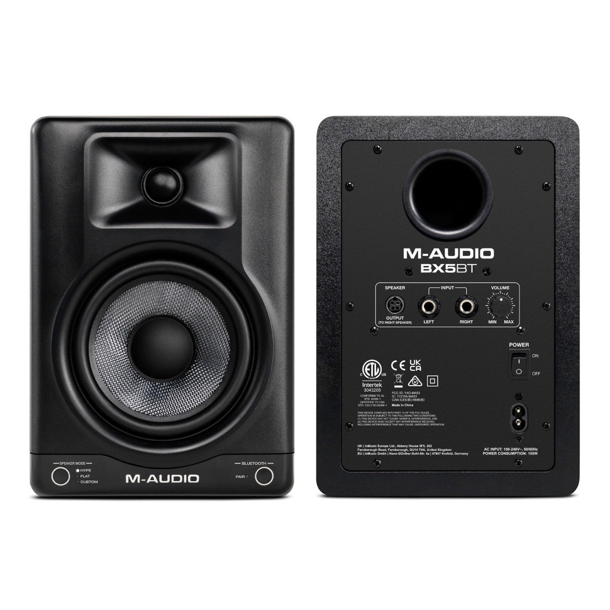 M-Audio BX5BT Studio Monitors with Bluetooth (Pair)