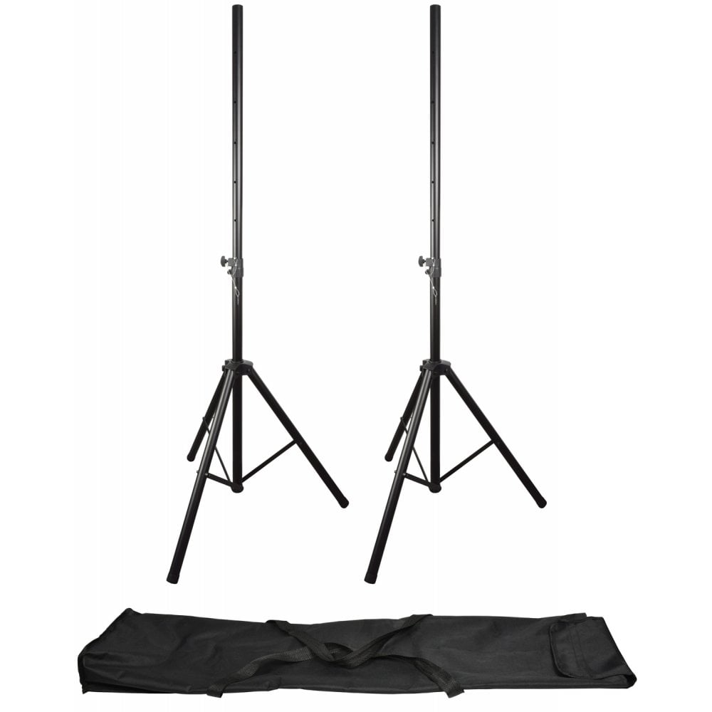 QTX Heavy Duty Speakers Stands With Carry Bag