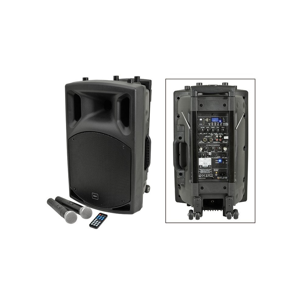 QTX QX12PA Plus Portable PA with Bluetooth & UHF Mics
