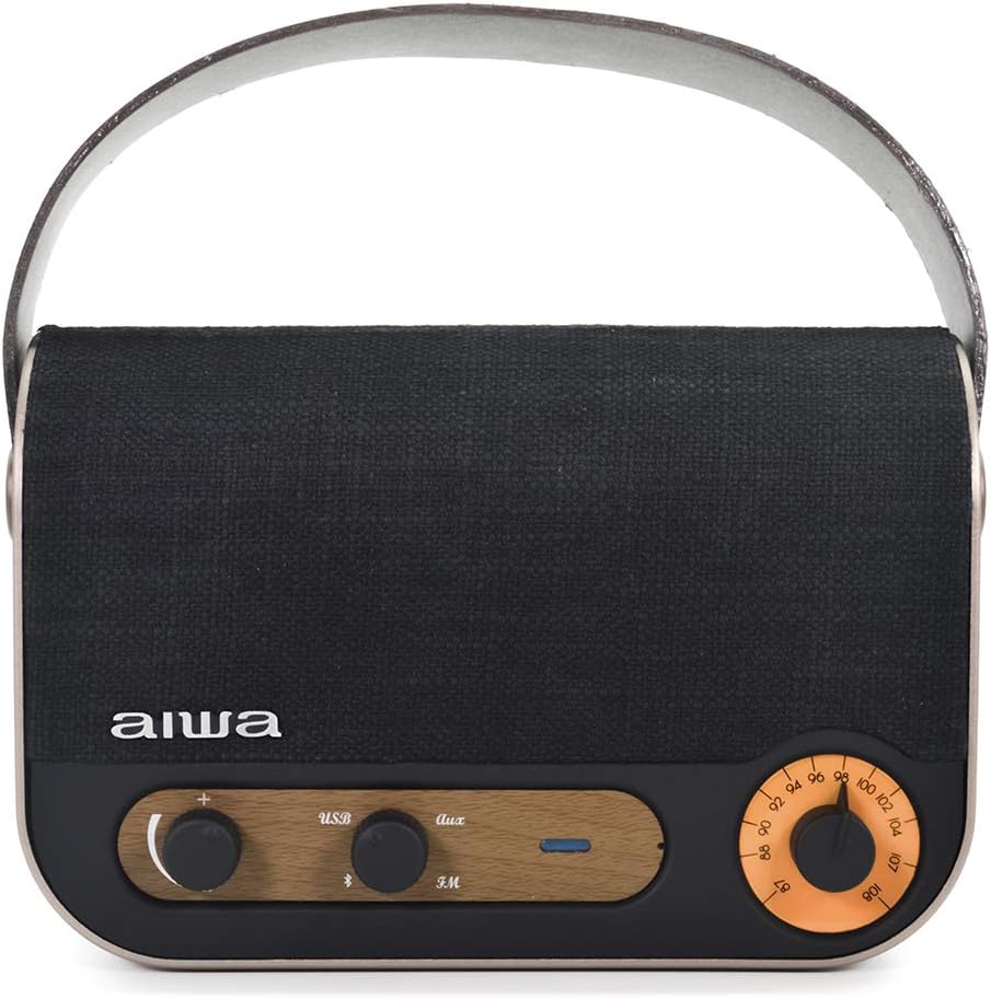 AIWA Vintage Style Rechargeable Stereo Radio & Bluetooth Speaker