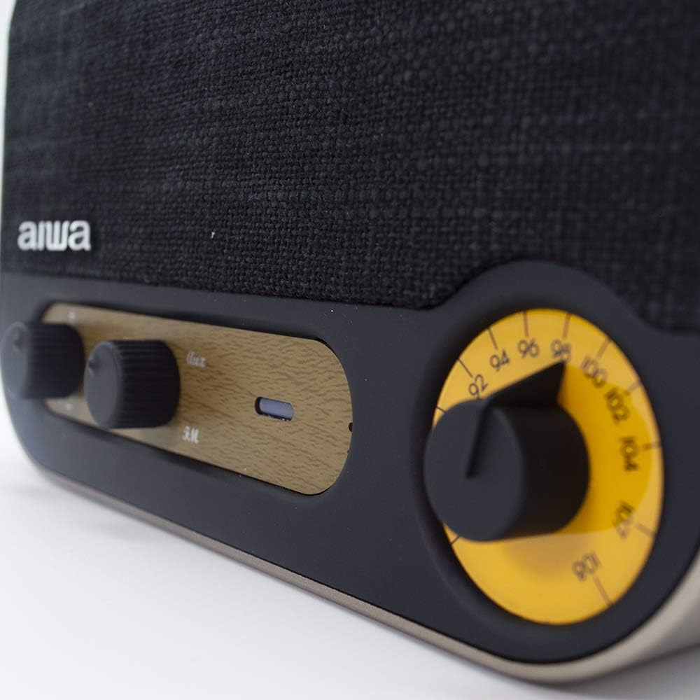 AIWA Vintage Style Rechargeable Stereo Radio & Bluetooth Speaker