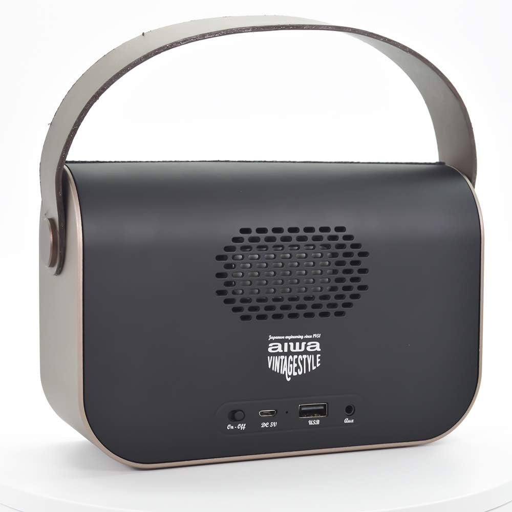 AIWA Vintage Style Rechargeable Stereo Radio & Bluetooth Speaker