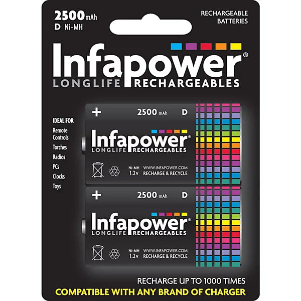 1.2v 2500mAh rechargeable Ni-Mh D cell