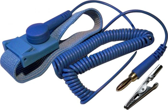 Anti-Static Wrist Band ESD Strap for Soldering & Computer Circuit Repair Blue