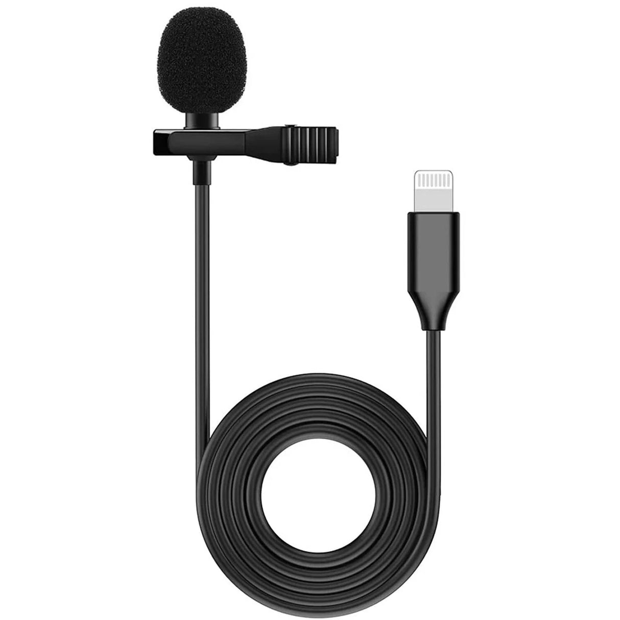3m Clip-on Lapel Lavalier Lightning Microphone For iPhone 12 11 Xs XR 7 8Plus