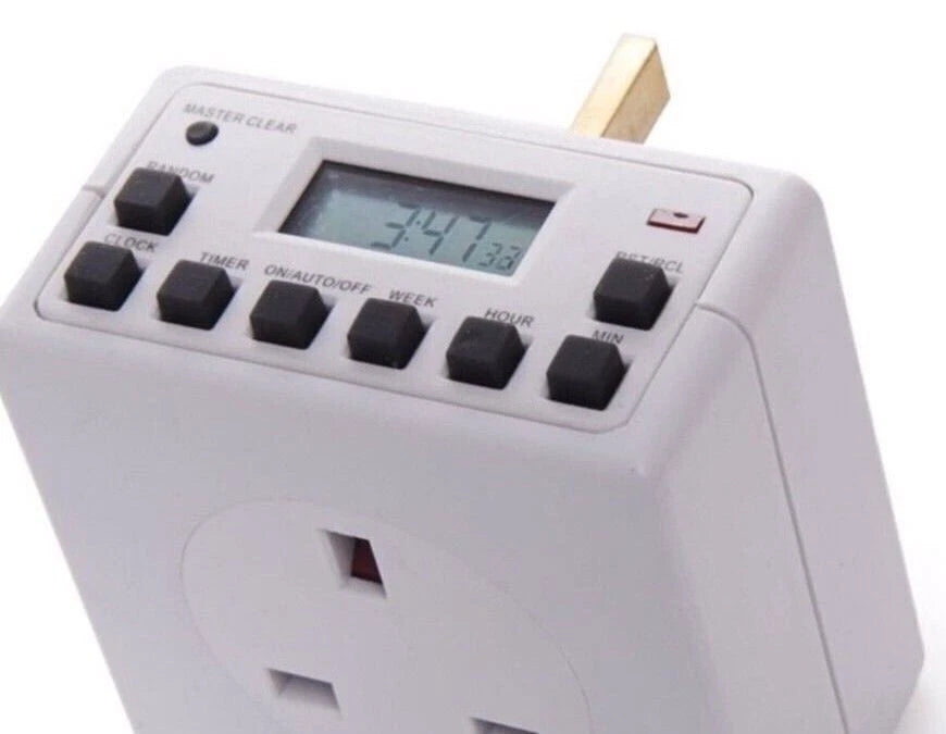 7 Day Weekly Programmable Timer Switch w/ LCD Display