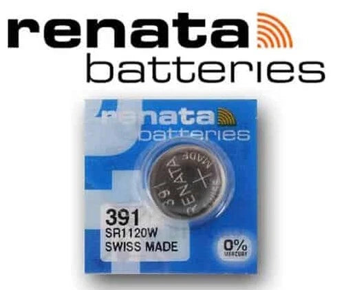 391 Watch Battery, aka SR1120W or AG6, Swiss Made