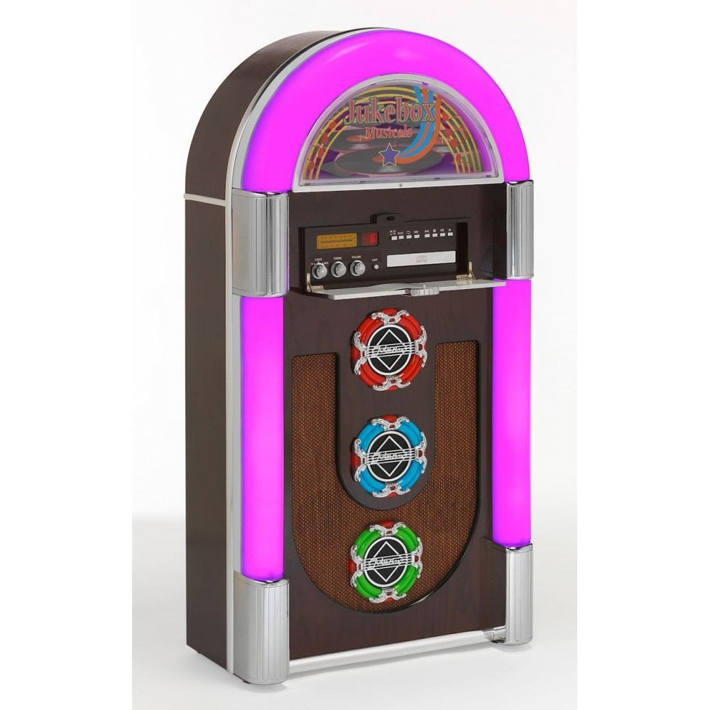 Steepletone CD Rock 25 Jukebox- Black wood