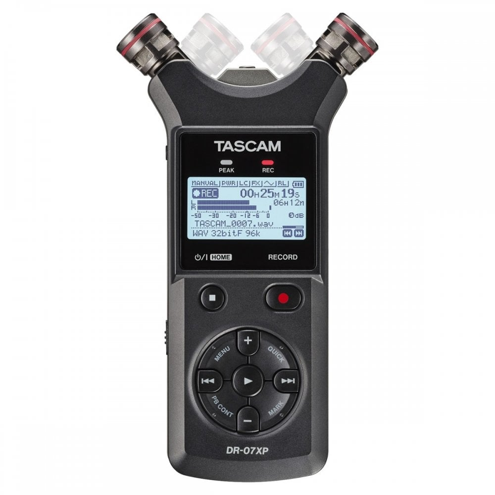 Tascam DR-07XP 32-Bit Float Portable Handheld Recorder With USB-C Audio Interface