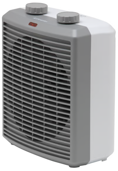 Upright Fan Heater 2kW Black/Grey