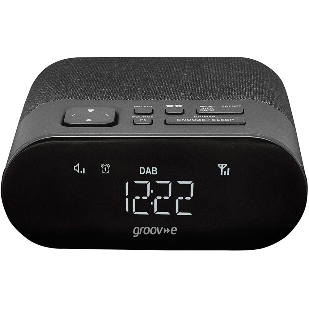 GVCR03BK Roma Alarm Clock Radio with DAB+/FM Radio│Sleep Mode│Black│