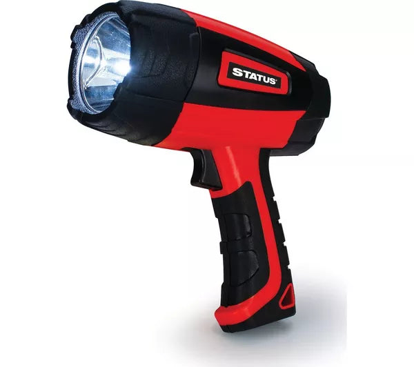 LED Rechargeable Torch - Red & Black